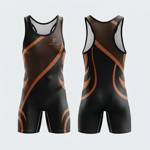Best Manufacturer Men's Wrestling <b>Singlet</b> Custom Team Logo <b>Weightlifting</b> Lightweight Suit For Unisex - Product Image 3