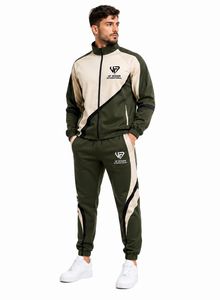 Chándal Deportivo Personalizado de Poliéster para Hombre, con Cremallera Completa, Conjunto de Entrenamiento, Ropa Deportiva, Fabricación OEM ODM - Product Image 3