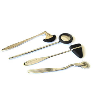 Juego de 4 piezas de percusión neurológica: Martillo de Taylor Buck y kit de diagnóstico con rueda de Wartenberg para enfermeras, EMS, estudiantes de medicina y uso clínico. - Product Image 1