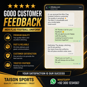 ชุดยูนิฟอร์มฟุตบอลธงชาย พรีเมียม 180 GSM ผ้าโพลีเอสเตอร์อินเตอร์ล็อค ระบายอากาศได้ดี สีส้มดำ ดีไซน์แผงสี  ชุดทีมสั่งทำพิเศษ ขาสั้นด้านหน้า - Product Image 6