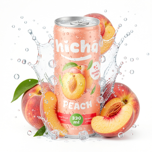 Boisson pétillante pêche de qualité export, usine OEM, marque privée, vente en gros, fabricant, prix compétitif - Product Image 1