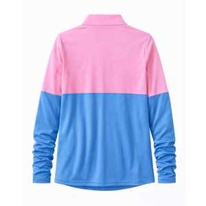 เสื้อแจ็คแอนด์จิลผู้หญิงแบบ 2 สี คอซิป 1/4  ปักโลโก้ตามสั่ง สีตัดต่อ  แบบสเวตเชิ้ต  รับผลิตตามแบบ (OEM) ขายส่ง - Product Image 2