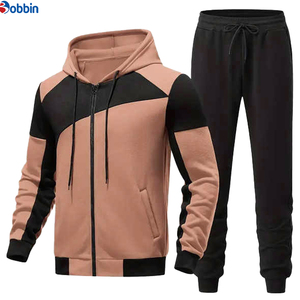 Conjunto Deportivo de Otoño para Hombre, Estilo Urbano, Transpirable, Estampado, Sudadera con Capucha y Pantalones Deportivos de Algodón + Talla Grande - Product Image 1