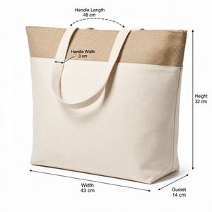 กระเป๋าเก็บความเย็นแบบมีฉนวนหุ้ม ผ้าใบเคลือบและผ้าใบไม่เคลือบ 220 GSM ขนาด 43x32x14 ซม. หูหิ้วผ้าฝ้าย 3x48 ซม. รับทำโลโก้ตามสั่ง ขายส่ง - Product Image 3
