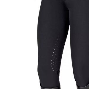 Pantalones de equitación de cintura alta para mujer con botones, de punto, largos, con bolsillos, elásticos en cuatro direcciones, color personalizado - Product Image 2