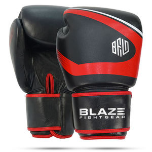 High Quality Genuine Leather Boxing Gloves for Sparring Training Muay Thai Kickboxing Punching Bag with <b>Velcro</b> <b>Strap</b> Closure - Product Image 1