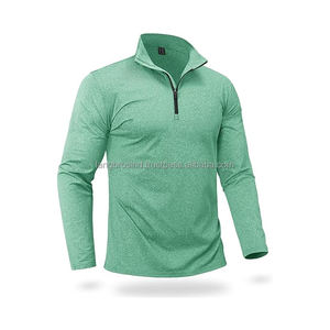 เสื้อฮู้ดซิปครึ่งตัวลำลองไซส์ใหญ่สำหรับผู้ชาย พิมพ์โลโก้ได้ตามต้องการ คุณภาพสูง แห้งเร็ว ผ้าฝ้าย/โพลีเอสเตอร์ ชุดวอร์มสำหรับฤดูหนาว - Product Image 4