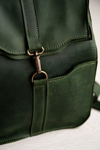 Mochila de Cuero Personalizada de Lujo, Impermeable, Estilo Vintage, Correa de Hombro Arqueada de Alta Calidad, LBK-0040 - Product Image 6