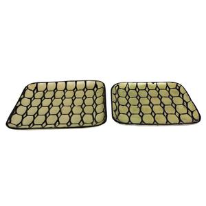 Juego de 2 bandejas cuadradas hechas a mano, elegantes, de alta calidad y ecológicas para uso doméstico en restaurantes y hoteles - Product Image 4