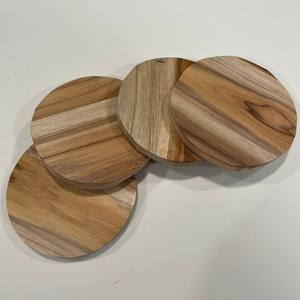 Posavasos de madera 100% de alta calidad, redondos, de acacia, para mesa de café, mesa de comedor, posavasos de madera a bajo precio. - Product Image 5