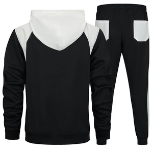 Conjunto de Sudadera con Capucha y Pantalones de Felpa Unisex de Color Personalizado, 100% para Hombre, Ropa Deportiva Casual y Elegante - Product Image 2