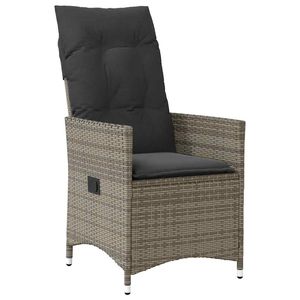 Ensemble de salle à manger de jardin gris brun foncé - Product Image 5