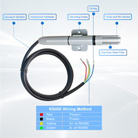 Transmetteur de température et d'humidité filaire Tzone OEM ODM THT02R RS485 Modbus RTU pour entrepôt