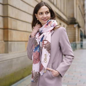 Écharpes longues de luxe personnalisées, design imprimé, foulard de mode, hijab, châle, écharpe carrée douce effet soie, vente en gros - Product Image 2