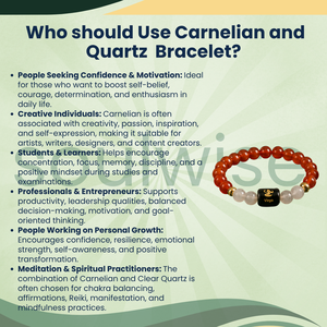 Pulsera VIRGO (Cornalina y cuarzo) - Product Image 5