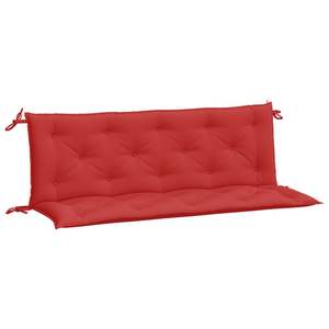 Ensemble de 2 coussins de banc de jardin extra longs en tissu Oxford rouge, élégants coussins d'extérieur - Product Image 5