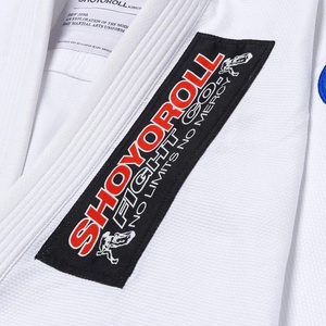 Kimono BJJ Shoyoroll blanc, Gi 450 GSM, uniforme de Jiu-Jitsu pour adulte, coupe classique, coton durable, vêtements d'arts martiaux - Product Image 6