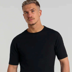 T-shirt pour homme de qualité supérieure à séchage rapide, prix de gros, 100% coton, personnalisable, col rond, streetwear, surdimensionné - Product Image 3