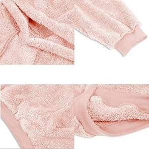 <b>Men's</b> <b>Pink</b> Fleece Hooded <b>Sweatshirt</b> Oversized Regular Fit Casual Pullover Winter Wear Solid Color Basicscotton blended - Product Image 3