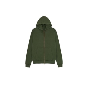 Sweat-shirt à capuche zippé pour homme, 480 GSM, en molleton de coton épais, chaud, streetwear, personnalisable, OEM, marque privée, fabrication en usine - Product Image 5