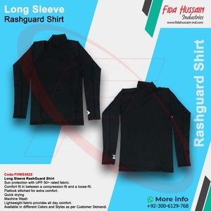 Top qualité à manches longues Rash Guard chemise en gros à manches longues Rash Guard chemise respirant à manches longues Rash Guard chemise pour hommes - Product Image 4