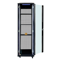 Armoire réseau personnalisée 42U, rack de serveur sur pied 19 pouces, acier laminé à froid SPCC, porte en verre trempé 600x600, MOQ 1 pièce