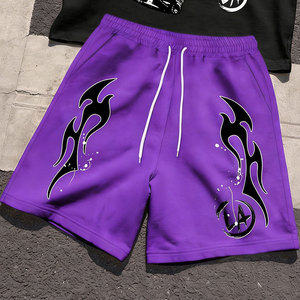Ensemble deux pièces d'été pour homme avec logo personnalisé OEM |   T-shirt et short vintage délavés et usés |   Ensemble t-shirt et short streetwear oversize - Product Image 2