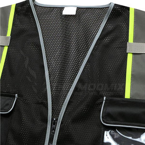 Gilet de travail haute visibilité pour homme en polyester respirant, tissu robuste, durable, tenue de travail professionnelle - Product Image 3