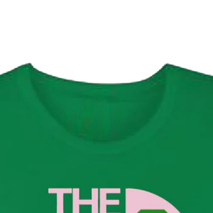T-shirt AKA The Eight Club 8 en coton premium vert, col rond, manches courtes, doux, respirant, décontracté pour femme - Product Image 2