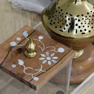Wholesale Price wood Incense <b>Burner</b> Unique Wood Designer Incense Holder Indian Handcrafted Home Decor Wooden Incense Holder - Product Image 3