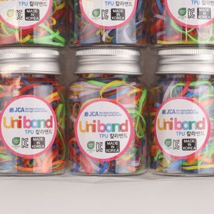Bandas elásticas para el cabello Uniband de TPU hechas en Corea, lazos para el cabello unisex casuales, empaquetadas en botella. - Product Image 5