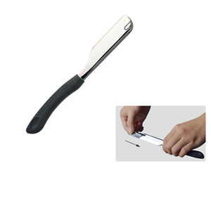 Rasoir de sécurité japonais en acier inoxydable à lame simple, rasoir droit, outil de rasage manuel pour le visage et la barbe - Product Image 4