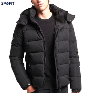 Nouvelle veste d'hiver pour homme, matelassée, à capuche, zippée, alternative au duvet, imperméable, coupe-vent, vêtement d'extérieur décontracté - Product Image 1