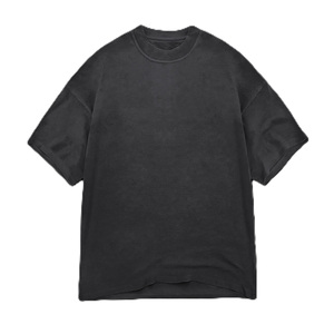 เสื้อยืดผู้ชายคอตตอน 100% หนัก 230 กรัม สไตล์วินเทจ ล้างสีแบบแอซิด ทรงโอเวอร์ไซส์ แขนสั้น พิมพ์ลายตามสั่ง ขายส่ง - Product Image 3
