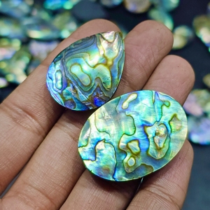 Natural <b>Abalone</b> <b>Shell</b> Cabochons Lot Mixed Shape Lot Free Size Gemstones Lot for Jewelry Making - Product Image 5