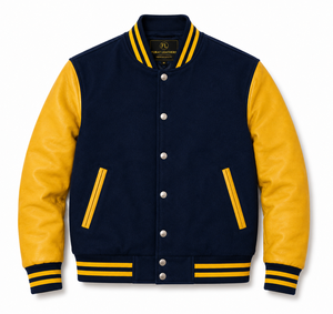 For <b>Leather</b> Varsity Bomber <b>Jacket</b> Windproof Breathable <b>Winter</b> Zipper Closure Casual Stand Collar Men Polyester Lining - Product Image 2