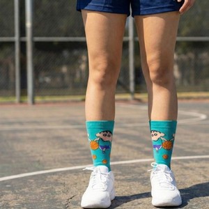 2026 Custom Crew Socks Men Cartoon Character Basketball <b>Dumbbell</b> Print Digital Printing Breathable Knitted Summer Daily Wear - Product Image 4