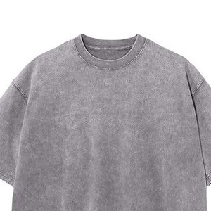 Camiseta de Hombre con Lavado Ácido, Textura Única, Material Suave, Cómoda, Estilo Urbano, Nueva Llegada - Product Image 6
