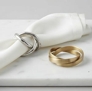 Anillos de Servilleta Metálicos Más Vendidos, Anillos con Acabado Dorado Brillante, Suministros al por Mayor, Anillos de Servilleta, Decoración y Accesorios para Mesa - Product Image 3