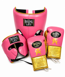 Prix Abordable, Qualité Supérieure, Ensembles de Sparring de Boxe Personnalisés « No Boxing No Life », Gants de Boxe à Lacets avec Logo Personnalisé, Protège-tête et Protège-glandes - Product Image 5