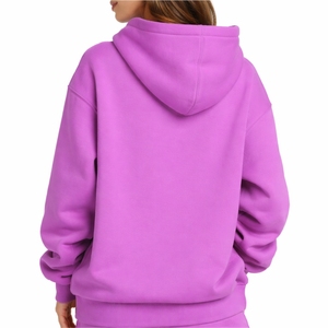 Sudadera con capucha para mujer, de color liso, cómoda, de forro polar, con bolsillo frontal, de calidad premium, tela suave. - Product Image 2