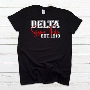 Wholesale Personalized White Red Black Color <b>Chest</b> <b>Small</b> Letter Embroidered T Shirt Girls and Women Casual Cotton Tops Clothing - Product Image 5