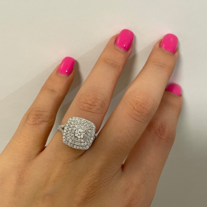 Anillo de compromiso con diamante cultivado en laboratorio de corte redondo de 0.30 quilates para mujer, oro de 14K, joyería nupcial de lujo, regalo. - Product Image 1