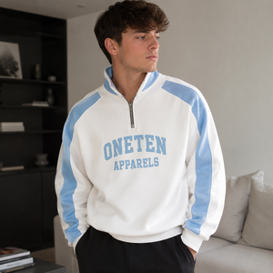Sudadera con Capucha y Cremallera para Hombre, Verde Oliva, Corte Regular, Algodón French Terry, Estilo Casual para Otoño, Antiencogimiento, 400g, Logotipo Frontal - Product Image 6