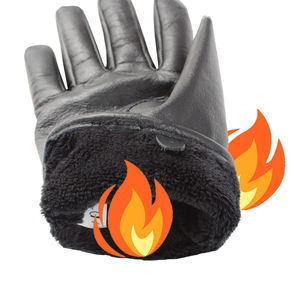 Dernier design, gants de moto en cuir coupe-vent écologiques, compatibles écran tactile, longueur poignet, non doublés, chauds pour le motocross et le froid - Product Image 4