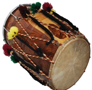 Tabla traditionnelle en bois poli avec lacets en corde noire et ajusteurs métalliques, disponible à prix de gros. - Product Image 4