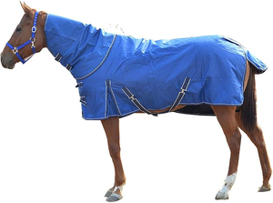 Wholesale Waterproof Full Neck Horse Turnout Rug Outdoor <b>Winter</b> <b>Blanket</b> Breathable Durable 600D Fabric Multiple Colors - Product Image 5