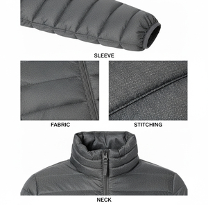 Veste d'hiver pour femmes, style bomber en nylon chaud avec rembourrage et tissu tissé décoratif, doudounes d'extérieur pour grandes tailles - Product Image 6