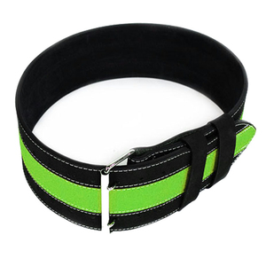 Ceinture de musculation pour hommes en cuir de vachette respirant, multicolore, avec logo personnalisé, fermeture à boucle à ardillon, vente en gros - Product Image 6