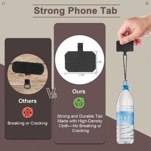 สายคล้องโทรศัพท์แบบคลิปหนีบพร้อมกระเป๋าสตางค์และกระเป๋าซิป ปรับระดับได้ กันลื่น ปรับขนาดได้ - Product Image 4